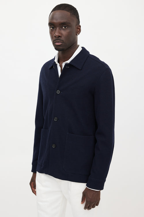 Zegna Wool Piqué Jersey Jacket