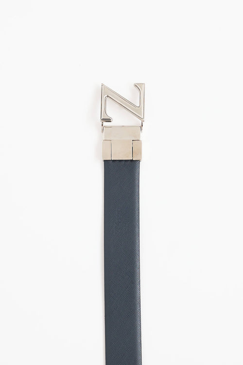 Z Zegna Reversible Z Buckle Belt