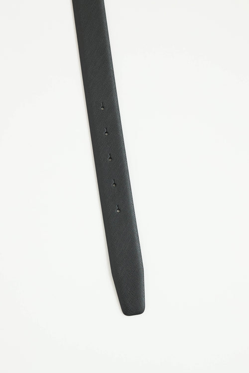 Z Zegna Reversible Z Buckle Belt