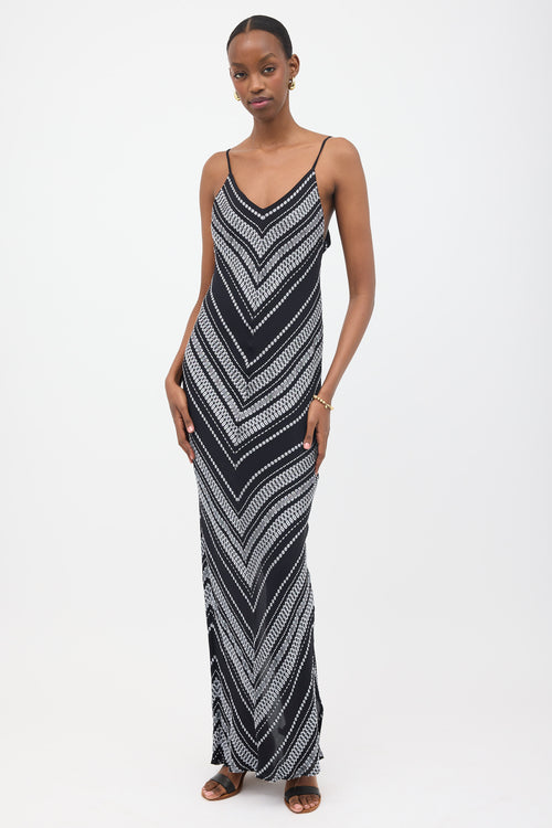 Zeus+Dione Crinkled Silk Embroidered Dress