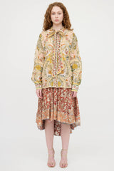 Zimmermann Floral Asymmetrical Skirt
