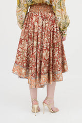 Zimmermann Floral Asymmetrical Skirt