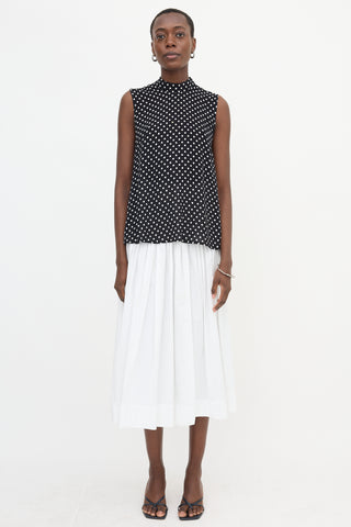 Zimmermann Crepe Sheer Polka Dot Top