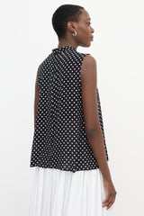 Zimmermann Crepe Sheer Polka Dot Top