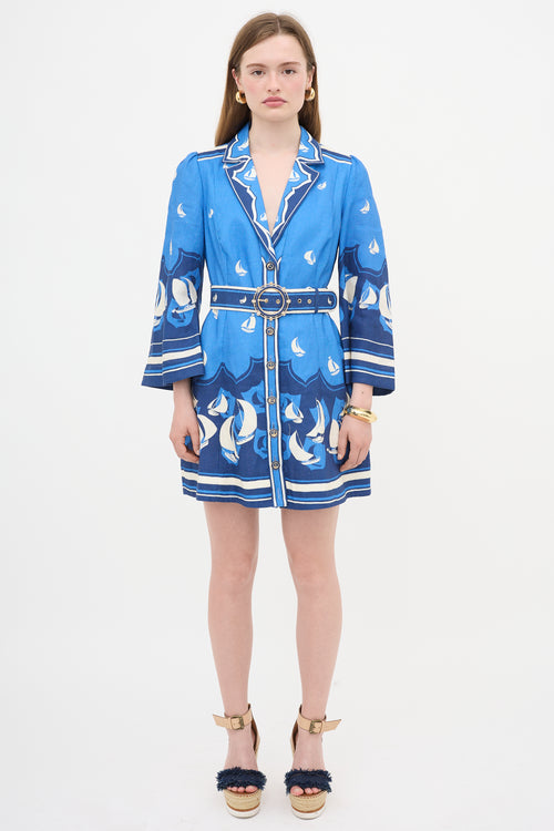 Zimmermann Linen High Tide Mini Dress