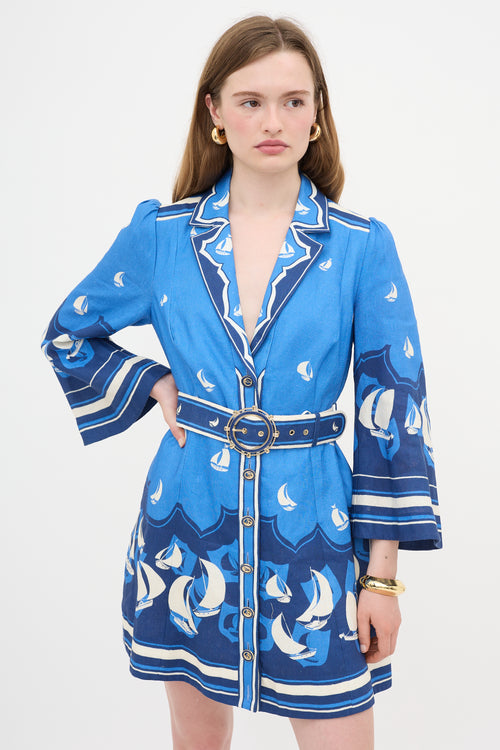Zimmermann Linen High Tide Mini Dress