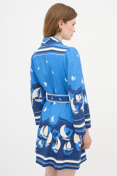 Zimmermann Linen High Tide Mini Dress