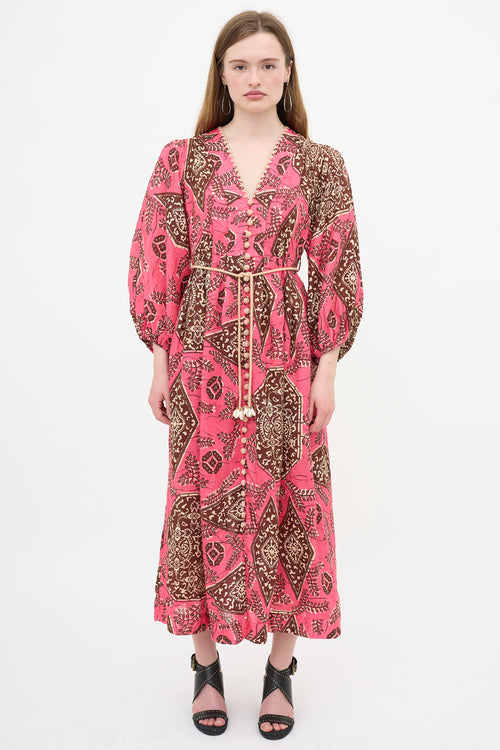 Zimmermann Linen Printed Lulu Dress
