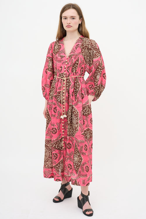 Zimmermann Linen Printed Lulu Dress