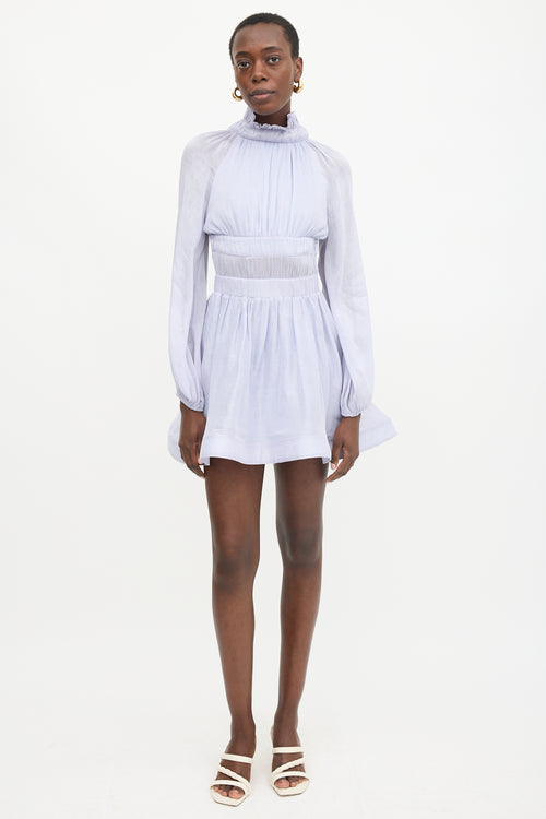 Zimmermann Linen & Silk Luminous Mini Dress