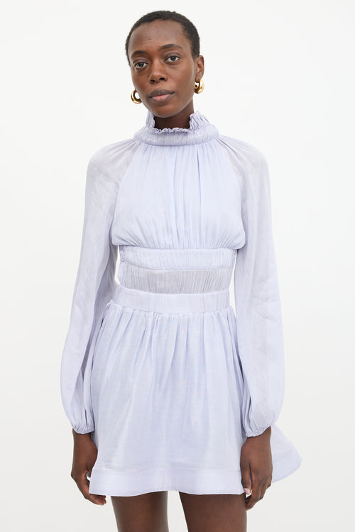 Zimmermann // Linen & Silk Luminous Mini Dress – VSP Consignment