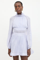 Zimmermann Linen & Silk Luminous Mini Dress
