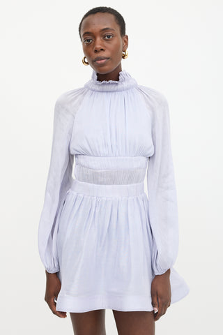 Zimmermann Linen & Silk Luminous Mini Dress