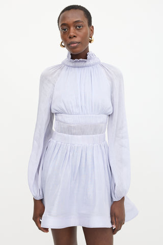 Zimmermann Linen & Silk Luminous Mini Dress
