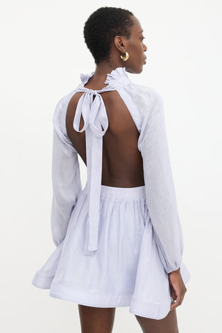 Zimmermann Linen & Silk Luminous Mini Dress