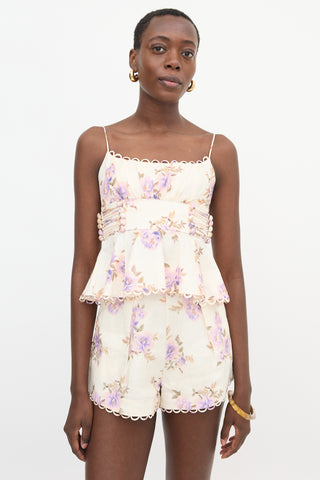 Zimmermann Linen Floral Co-Ord Set