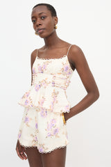 Zimmermann Linen Floral Co-Ord Set