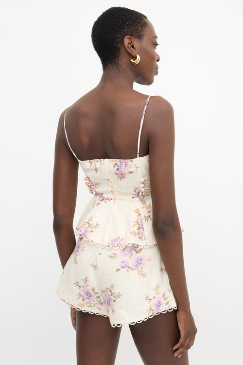 Zimmermann Linen Floral Co-Ord Set