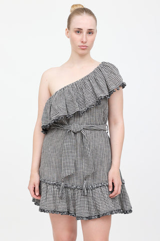 Zimmermann Gingham Asymmetrical Dress