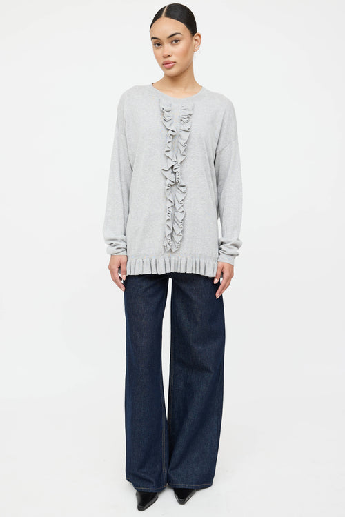 Zimmermann Knit Ruffle Sweater