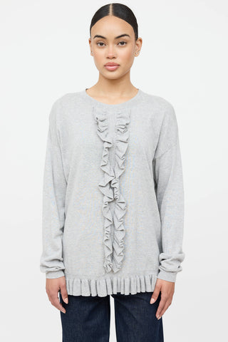 Zimmermann Knit Ruffle Sweater