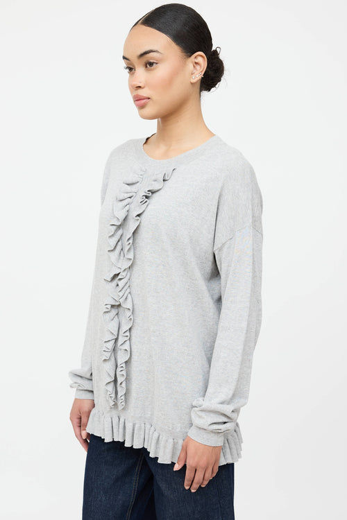 Zimmermann Knit Ruffle Sweater