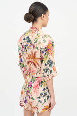 Zimmermann Tropicana Short Sleeve Romper