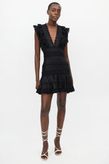 Zimmermann // Black Lace Ruffle Dress – VSP Consignment