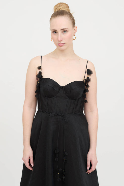 Linen Natura Corset  Dress