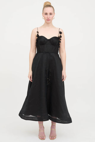 Linen Natura Corset  Dress