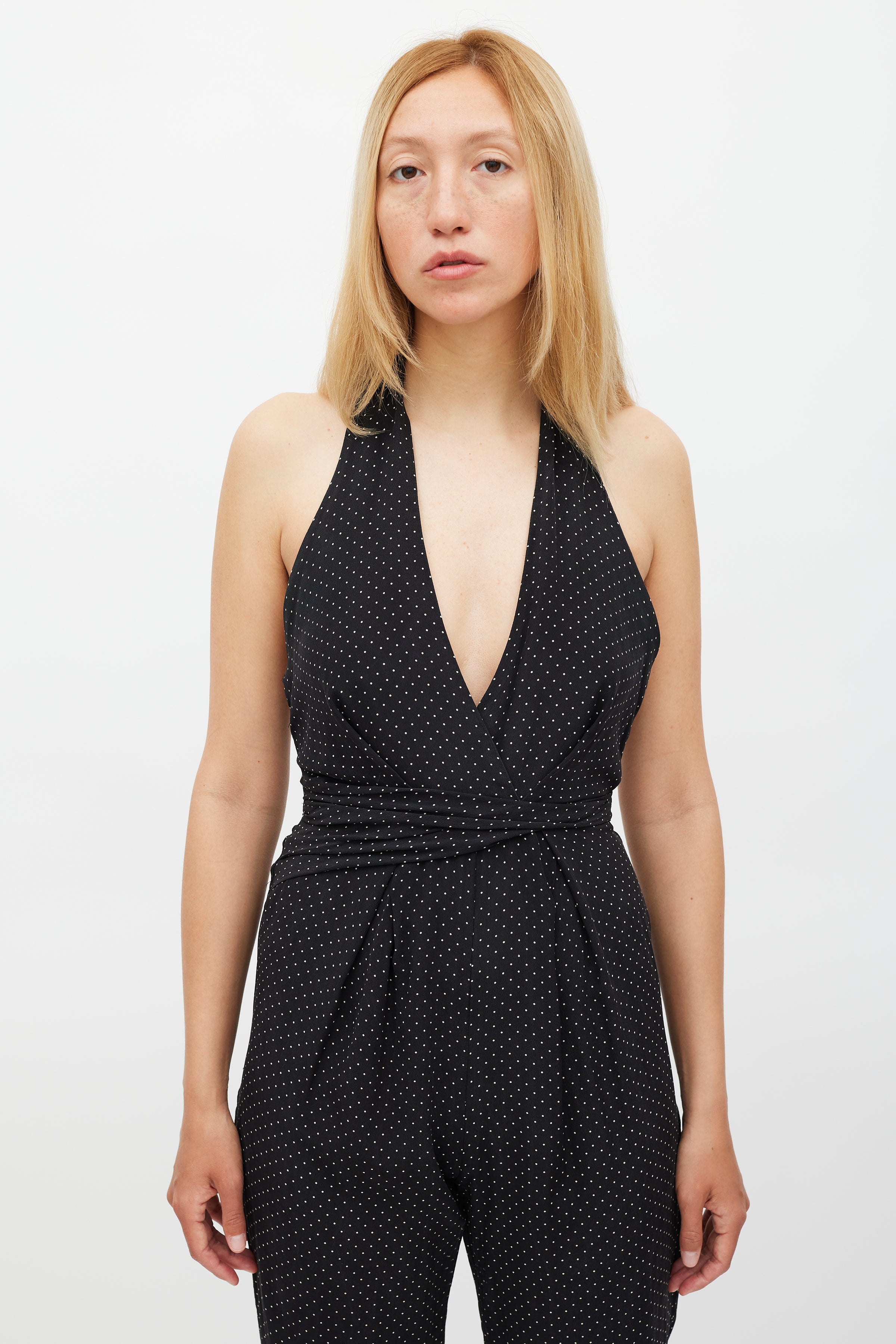 Zimmermann // Polka Dot Halter Neck Jumpsuit VSP Consignment Zimmermann // Polka Dot Halter Neck Jumpsuit VSP Consignment