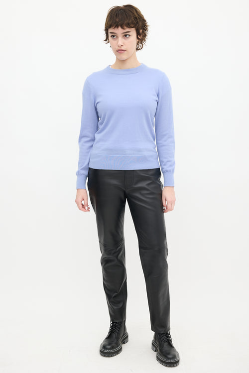 Zimmermann Blue Cashmere Round Neck Sweater