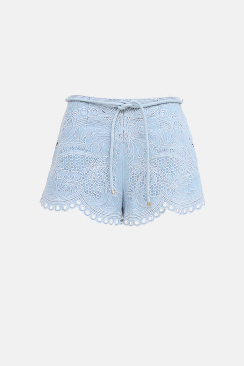 Zimmermann Daylight Broderie Anglaise Shorts