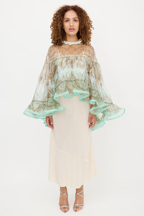 Zimmermann Silk Organza Crush Top