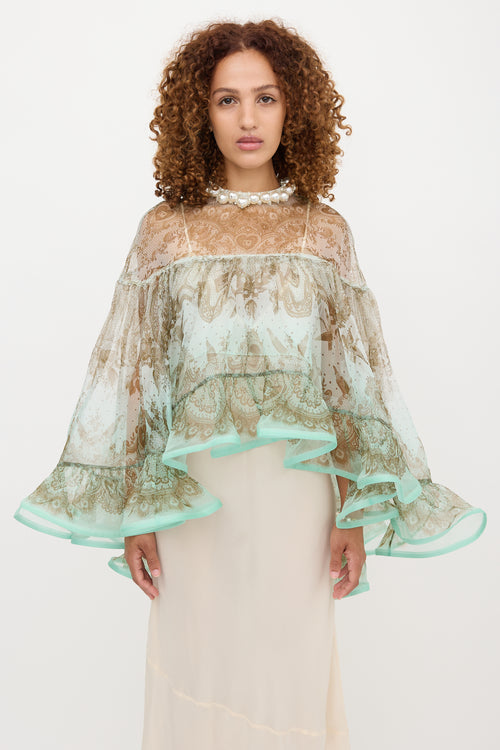 Zimmermann Silk Organza Crush Top