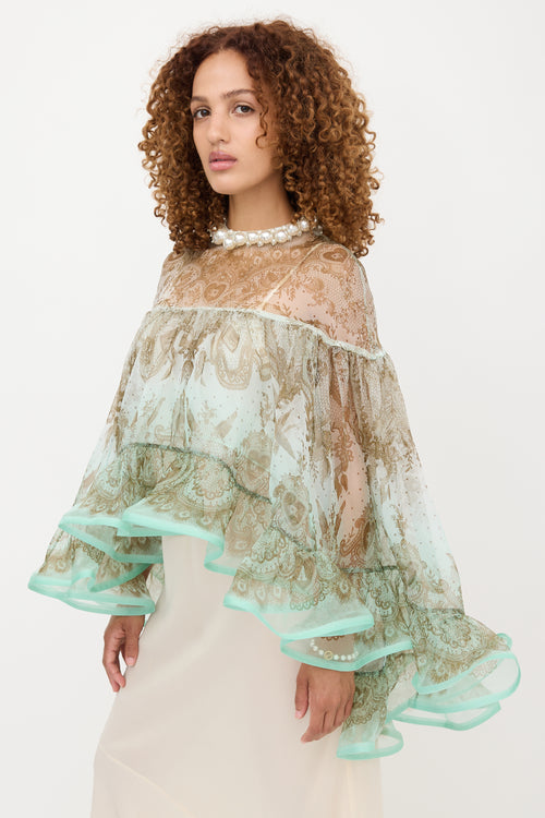Zimmermann Silk Organza Crush Top