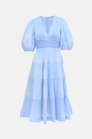 Zimmermann Pleated Tiered Dress
