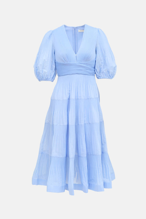 Zimmermann Pleated Tiered Dress