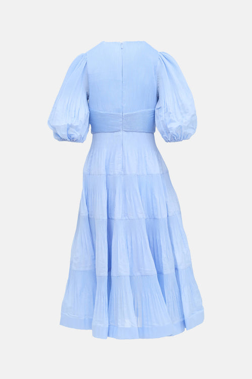 Zimmermann Pleated Tiered Dress