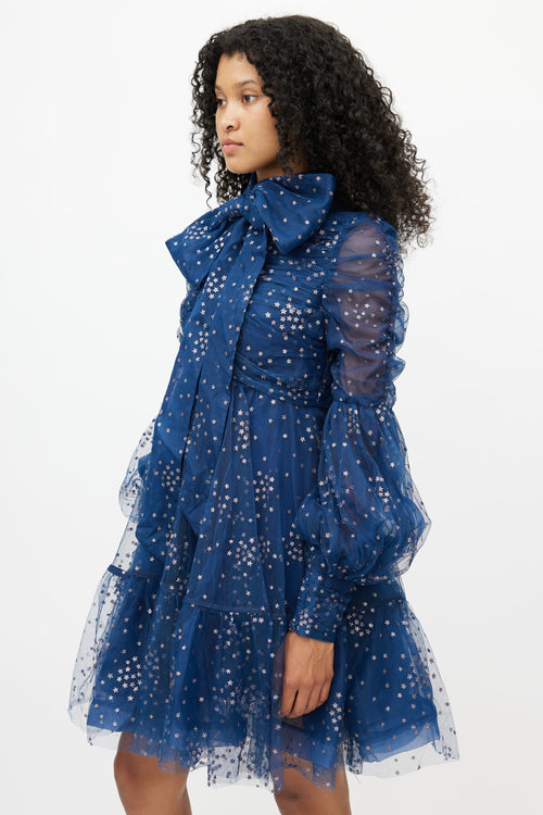 Zimmermann Blue Tulle Star Dress