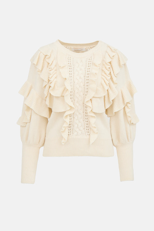 Zimmermann Botanica Flounce Sweater