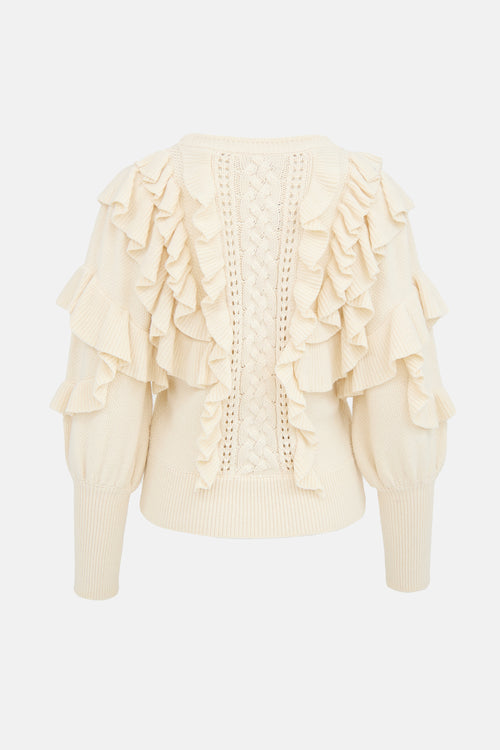 Zimmermann Botanica Flounce Sweater