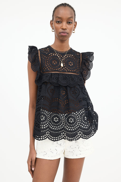 Zimmermann Broderie Anglaise Meridian Blouse