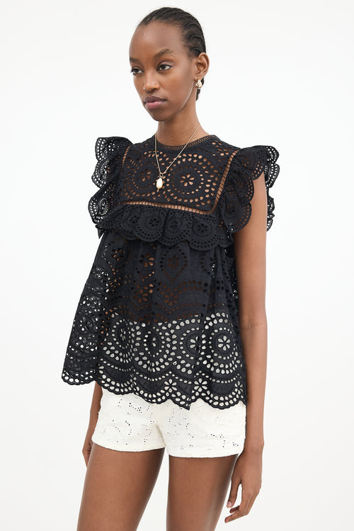 Zimmermann Broderie Anglaise Meridian Blouse