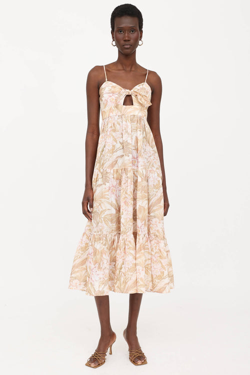 Zimmermann Floral Tiered Dress