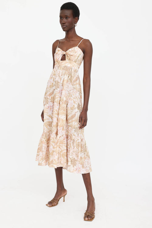 Zimmermann Floral Tiered Dress