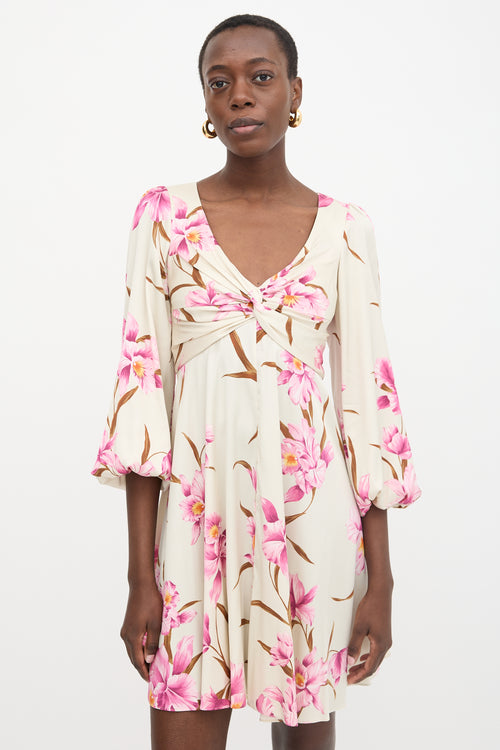 Zimmermann Corsage Knot Mini Dress