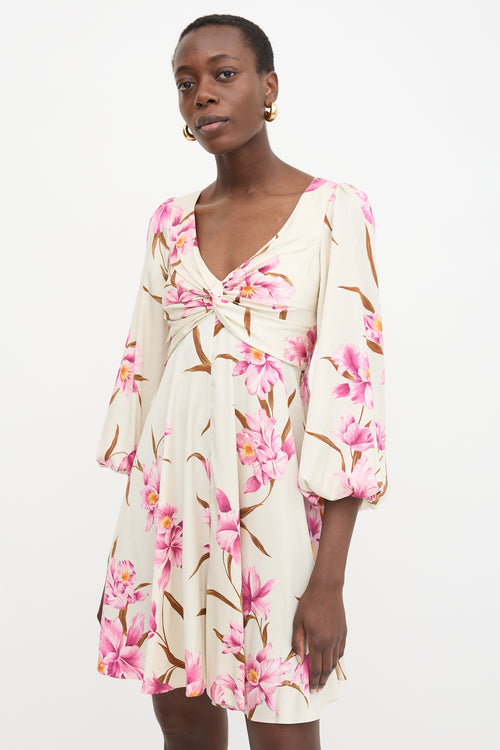 Zimmermann Corsage Knot Mini Dress