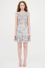 Zimmermann Floral Ruffle Panel Dress