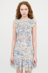 Zimmermann Floral Ruffle Panel Dress